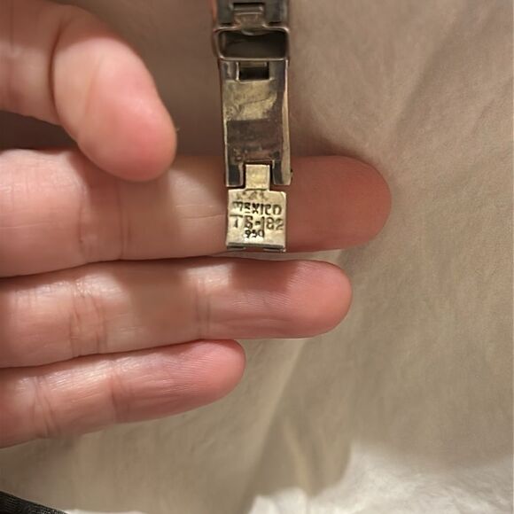 Sterling Silver 950 Jewelry Set Mexico - Picture 5 of 14